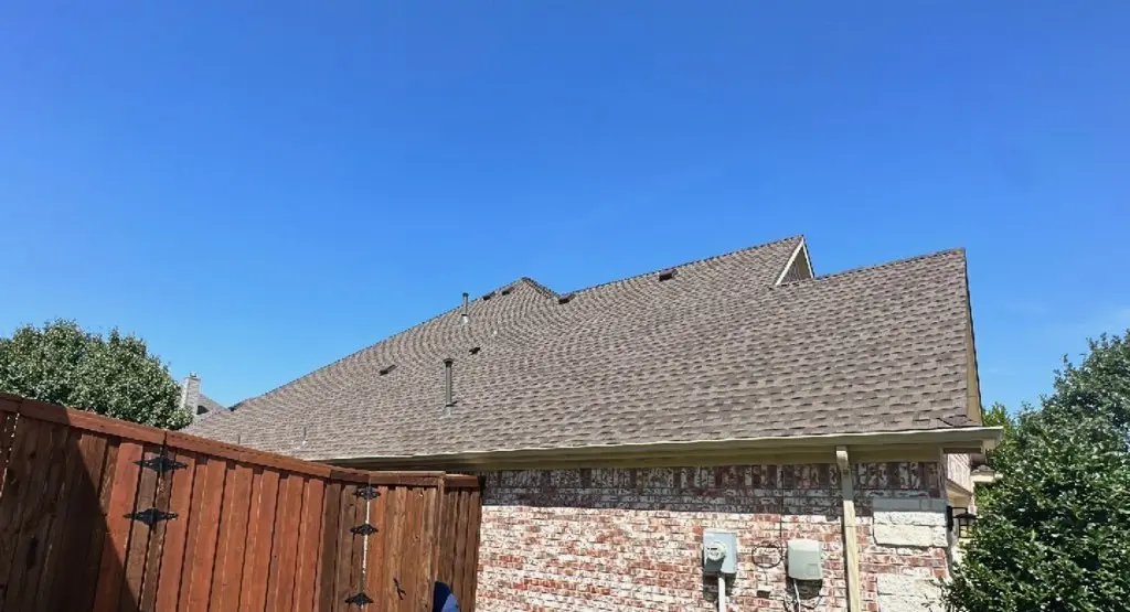 Completed roof replacement project in Richmond